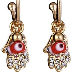 Blee Inara Hamsa Hoop Earrings