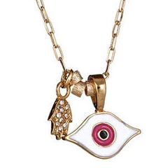 Blee Inara Evil-Eye Cluster Necklace
