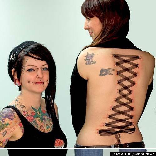 Extreme Corset Piercing