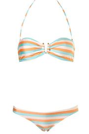 Topshop Multi Stripe Bandeau Bikini