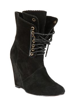 Daynaa Lace Up Wedge Bootie
