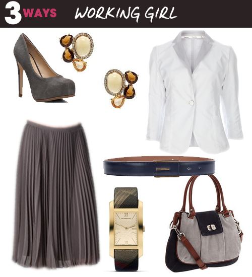 Three Ways To Wear a Halston Midi Skirt