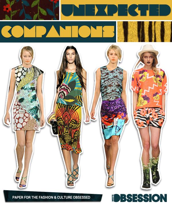 Unexpected Companions: Leopard and Floral Print Mash Up