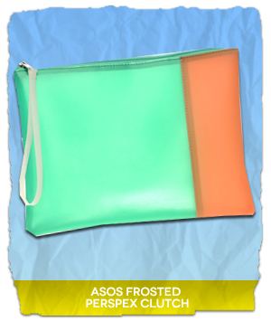 ASOS Frosted Perspex Clutch