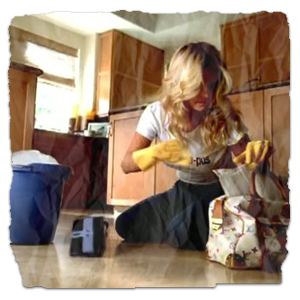 Jessica Simpson Mopping In "With You" Video