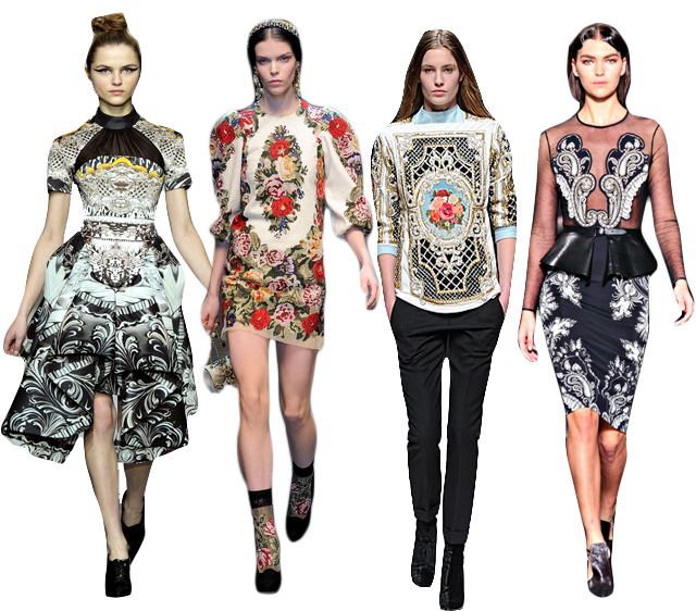 Bejeweled in Baroque: Fall’s Favorite Dramatic Motif