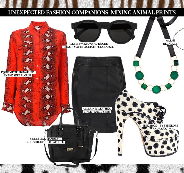 Unexpected Fashion Companions: Animal Print On Animal Print