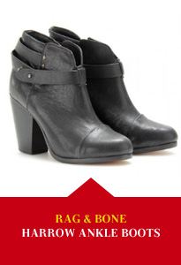 Rag & Bone Harrow Leather Ankle Boots