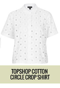 Cotton Circle Crop Shirt
