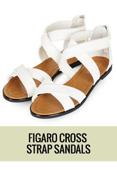 FIGARO Cross Strap Sandals