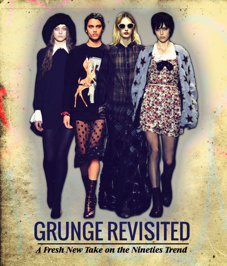 Left to right: Giles AW13, Givenchy  AW13, Dries Van Noten  AW13, Saint Laurent  AW13