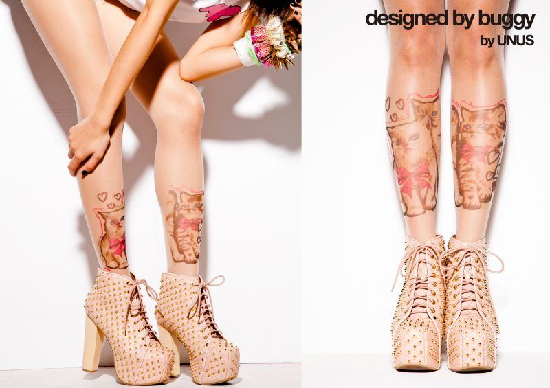 UNUS Tattoo Tights Kitten