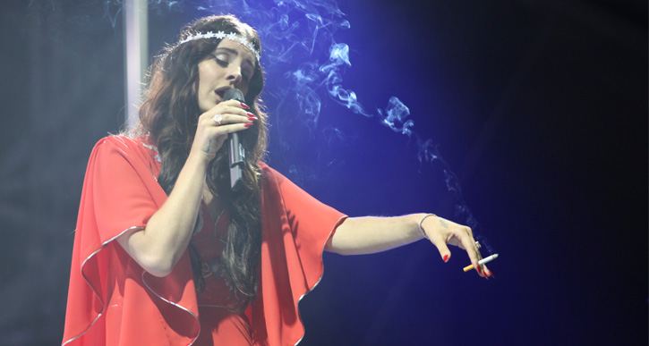 Lana Del Ray performs live at Lollapalooza 2013. Photo: Will Rice