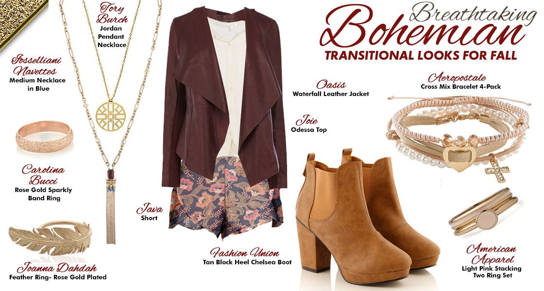 Three Breathtaking Bohemian Transitional Looks for Fall