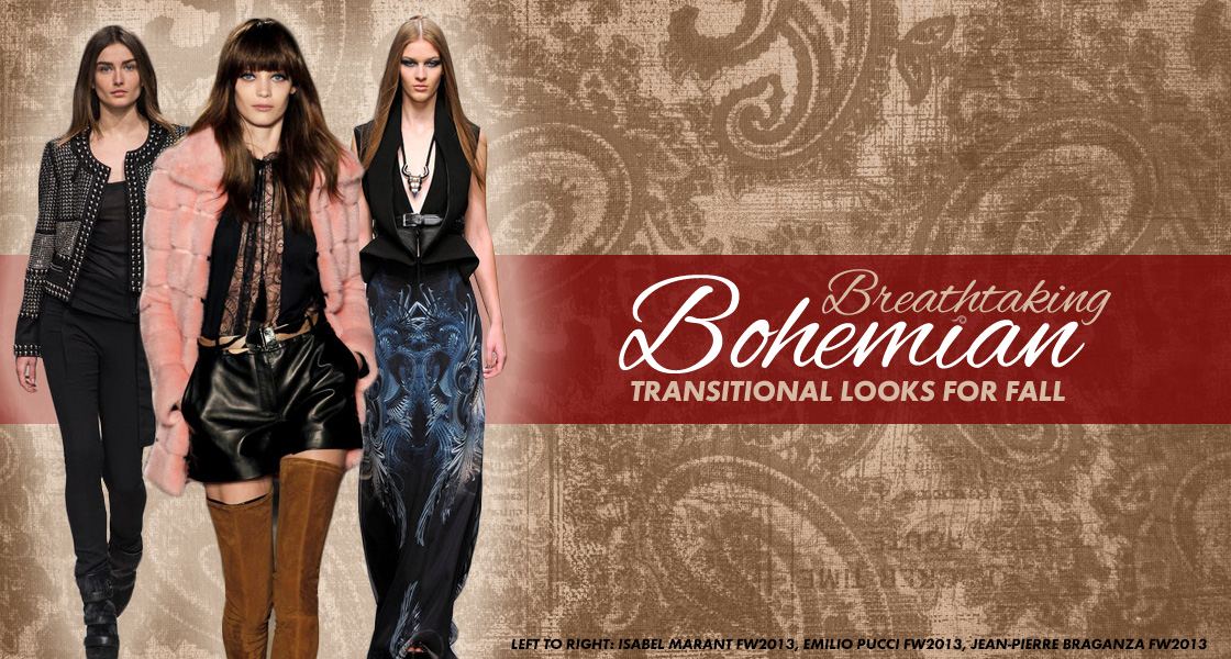 Three Breathtaking Bohemian Transitional Looks For Fall