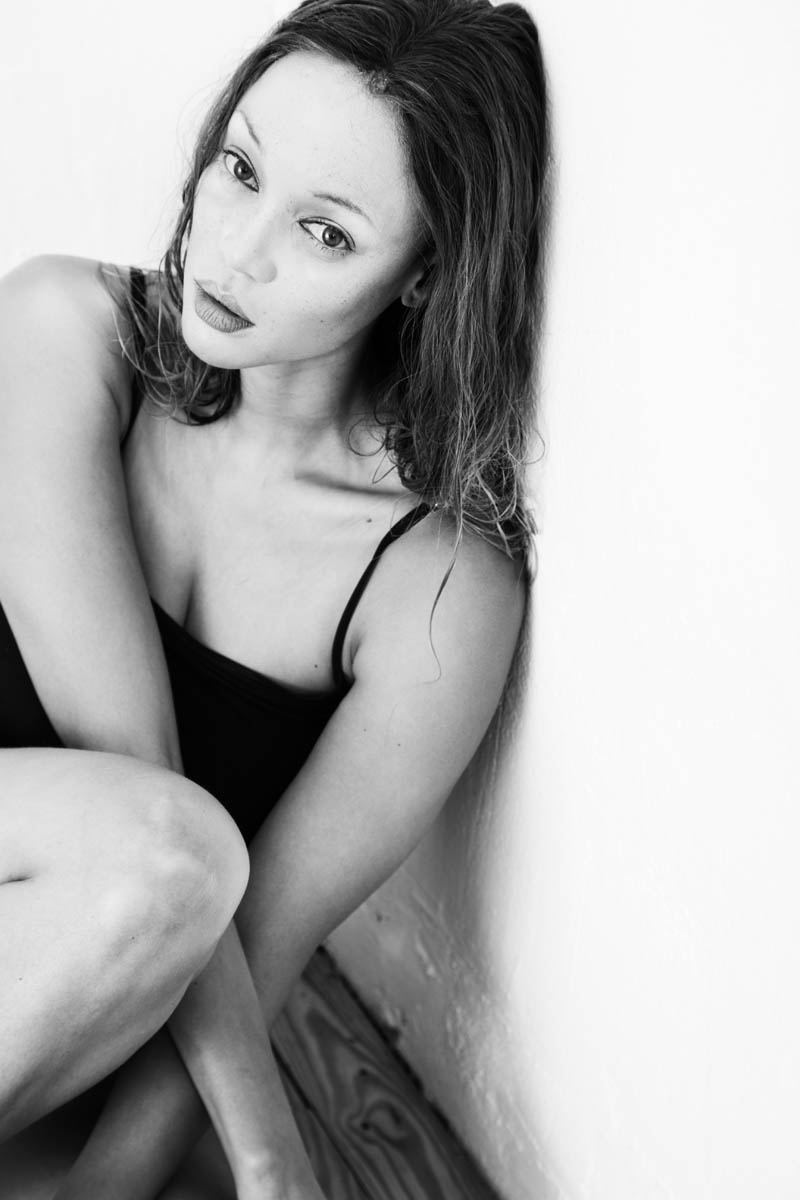 Tyra Banks as Kate Moss. Photo by Udo Spreitzenbarth.