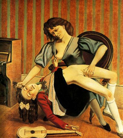 Balthus, Guitar Lesson, 1934, oil on canvas.
