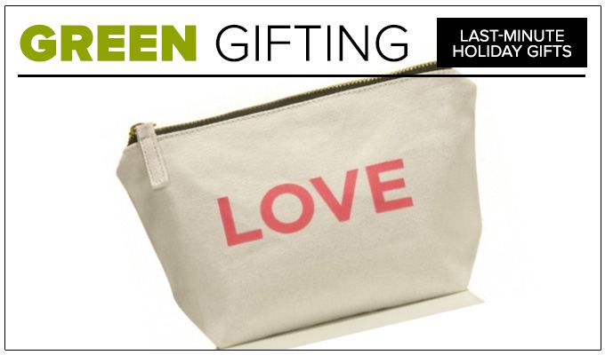 One Love Organics Canvas Cosmetics Bag