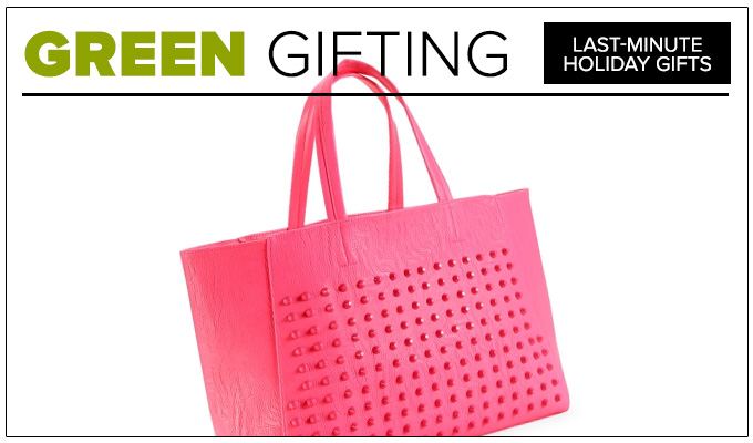 Studded Faux Leather Tote