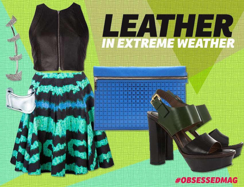 Leather In Extreme Weather Look 1