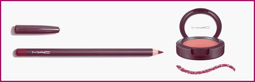 MAC Lip Pencil In Vino, $16 And MAC Cremeblend Blush In So Sweet, So Easy, $22